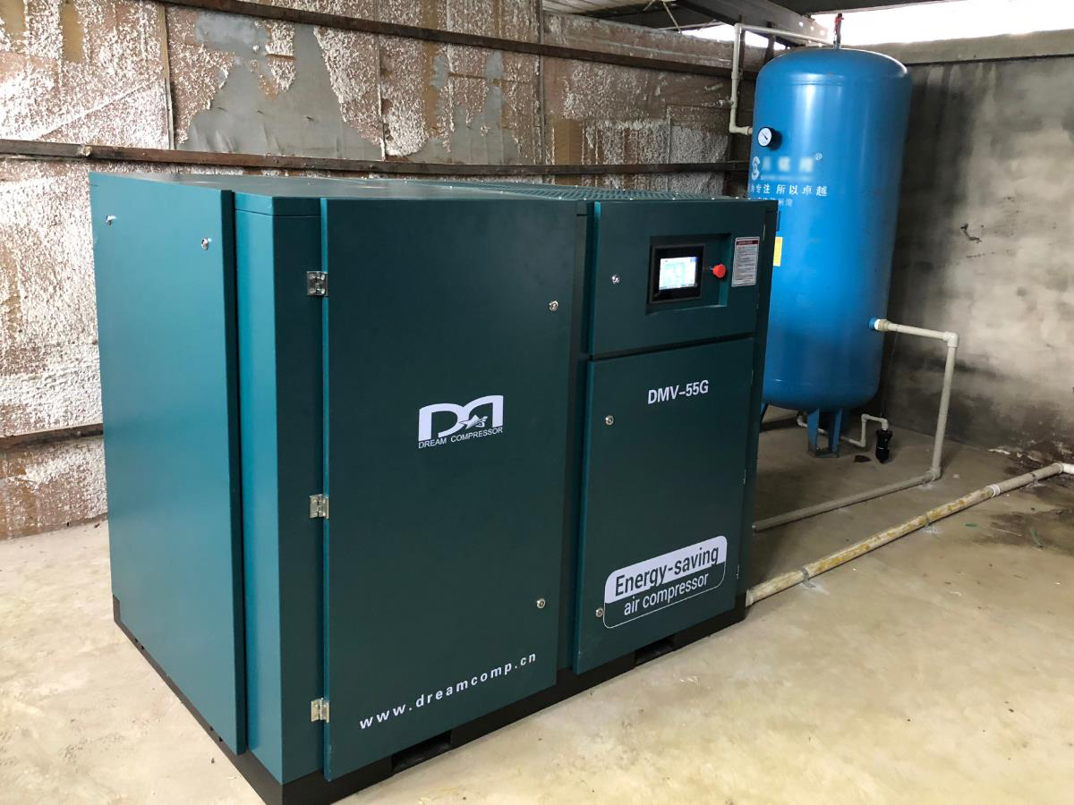 四川某彩印包装有限公司采购德蒙永磁式变频空压机案例